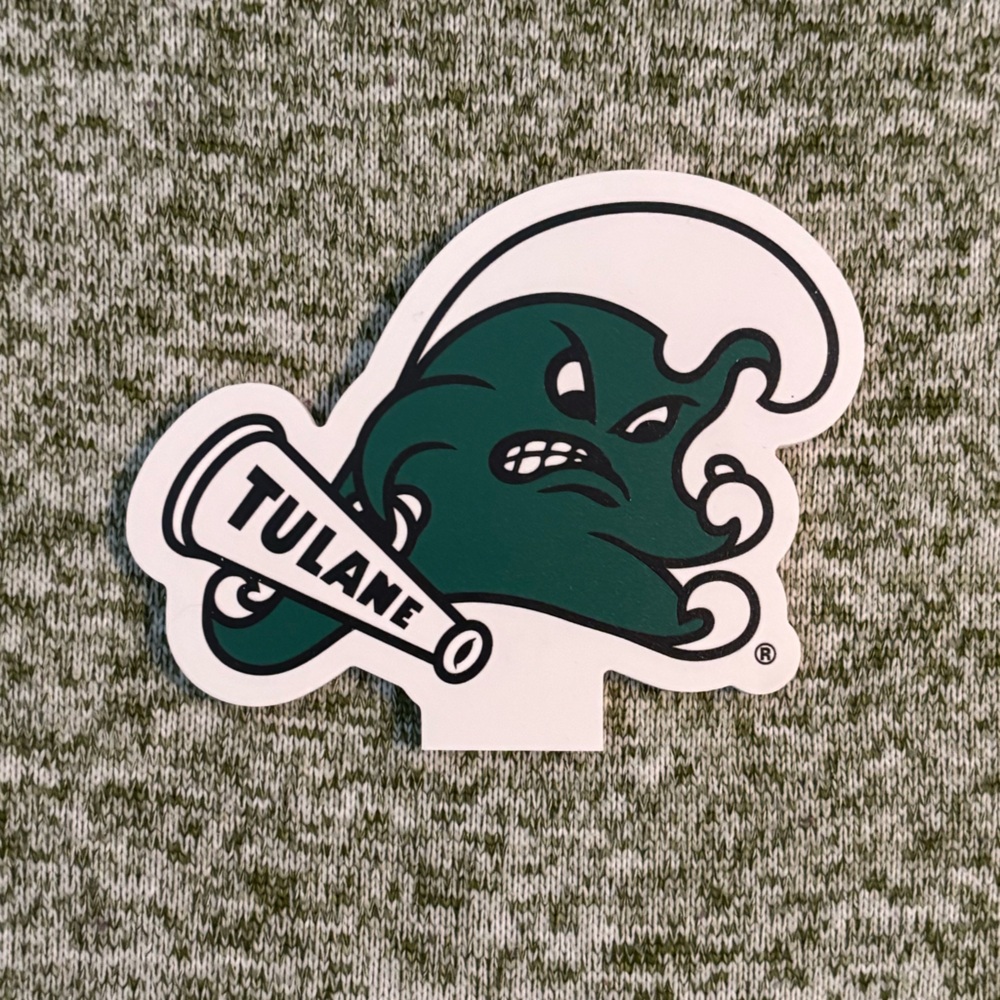 Tulane Green Wave cake topper. Tailgating and party supplies. New Orleans.